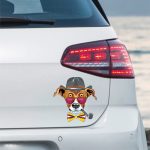ARABA STİCKER  DOG