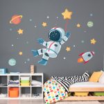 Çocuk Odası Stickerlari. Astronot - Görsel 4