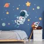 Çocuk Odası Stickerlari. Astronot - Görsel 2