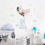 Çocuk Odası Stickerlari.UÇAN TAVŞAN - Görsel 6