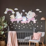 Çocuk Odası Stickerlari. SEVİMLİ FİLLER