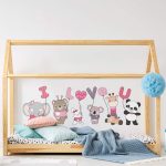 Çocuk Odası Stickerlari. I LOVE YOU - Görsel 5